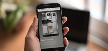 Manual do utilizador da m&aacute;quina de caf&eacute; expresso Saeco