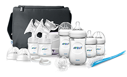 Conjuntos de inicia&ccedil;&atilde;o e de oferta para 0-6 meses: biber&otilde;es, bombas tira-leite, Philips Avent